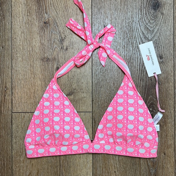 NWT Vineyard Vines Caning Print Bikini Top Size L - Picture 3 of 7